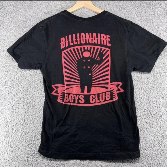 BBC Billionaire Boys Club Astronaut Logo Tee T Shirt Size Medium Black - Picture 2 of 7